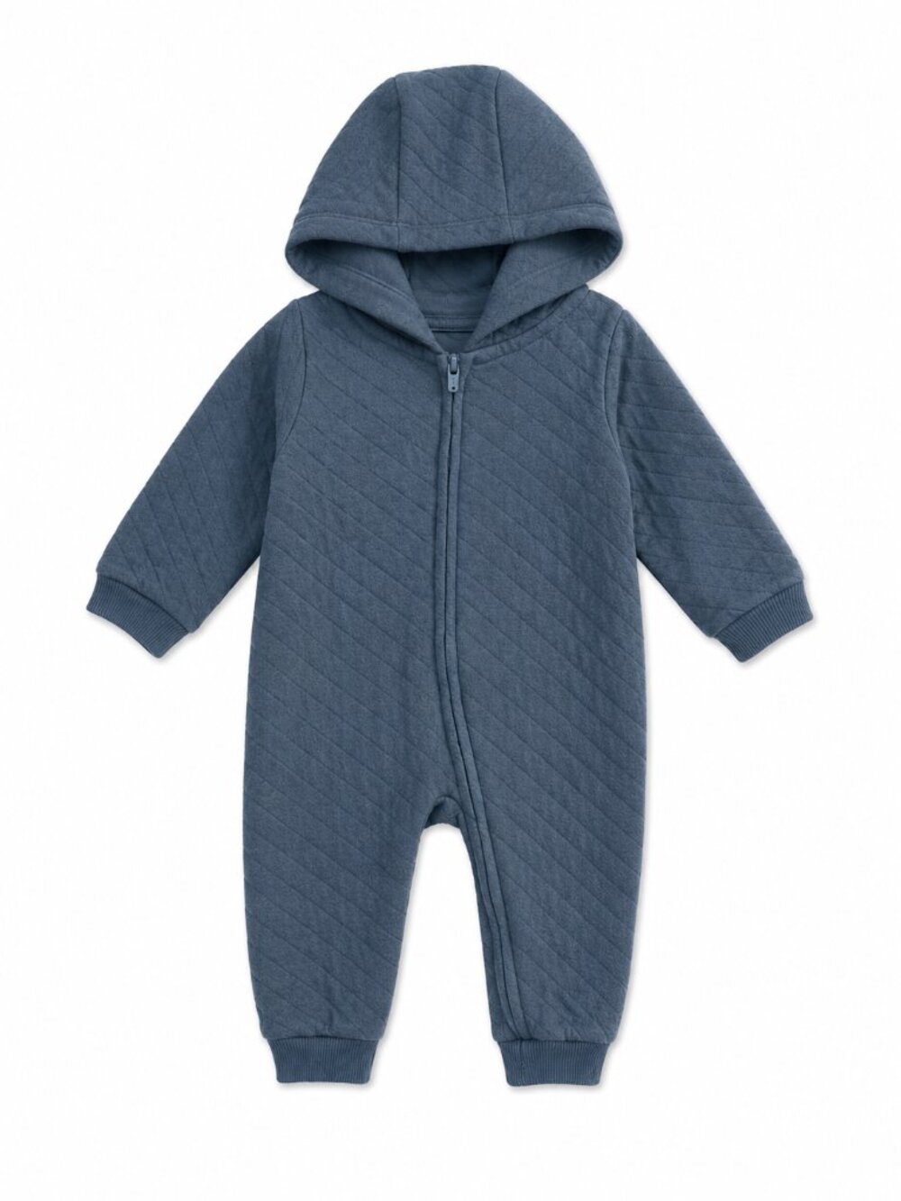 NWT Carter's Little Planet Quilted Hooded One-Piece Outfit Romper Blue